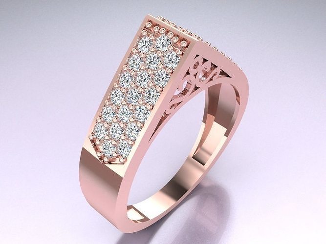 Diamond Ring - Womens Rings - GN144 3D print model