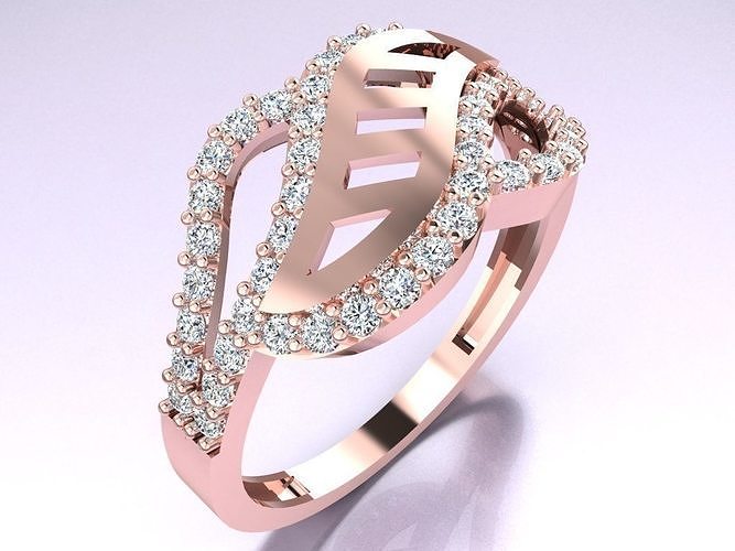 Diamond Ring - Womens Rings - GN145 3D print model