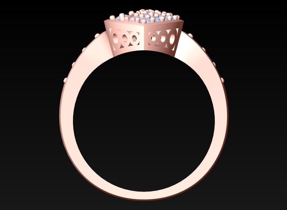 Diamond Ring - Womens Rings - GN148 3D print model_6