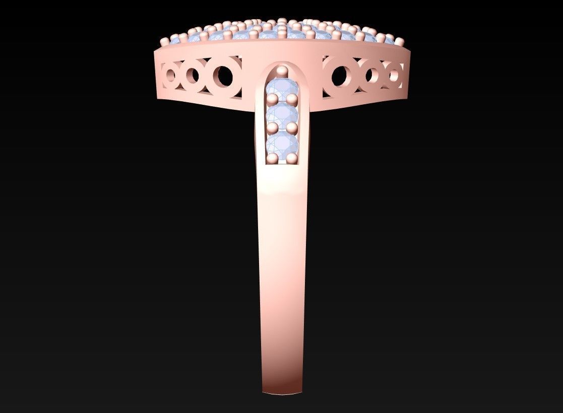 Diamond Ring - Womens Rings - GN148 3D print model_5