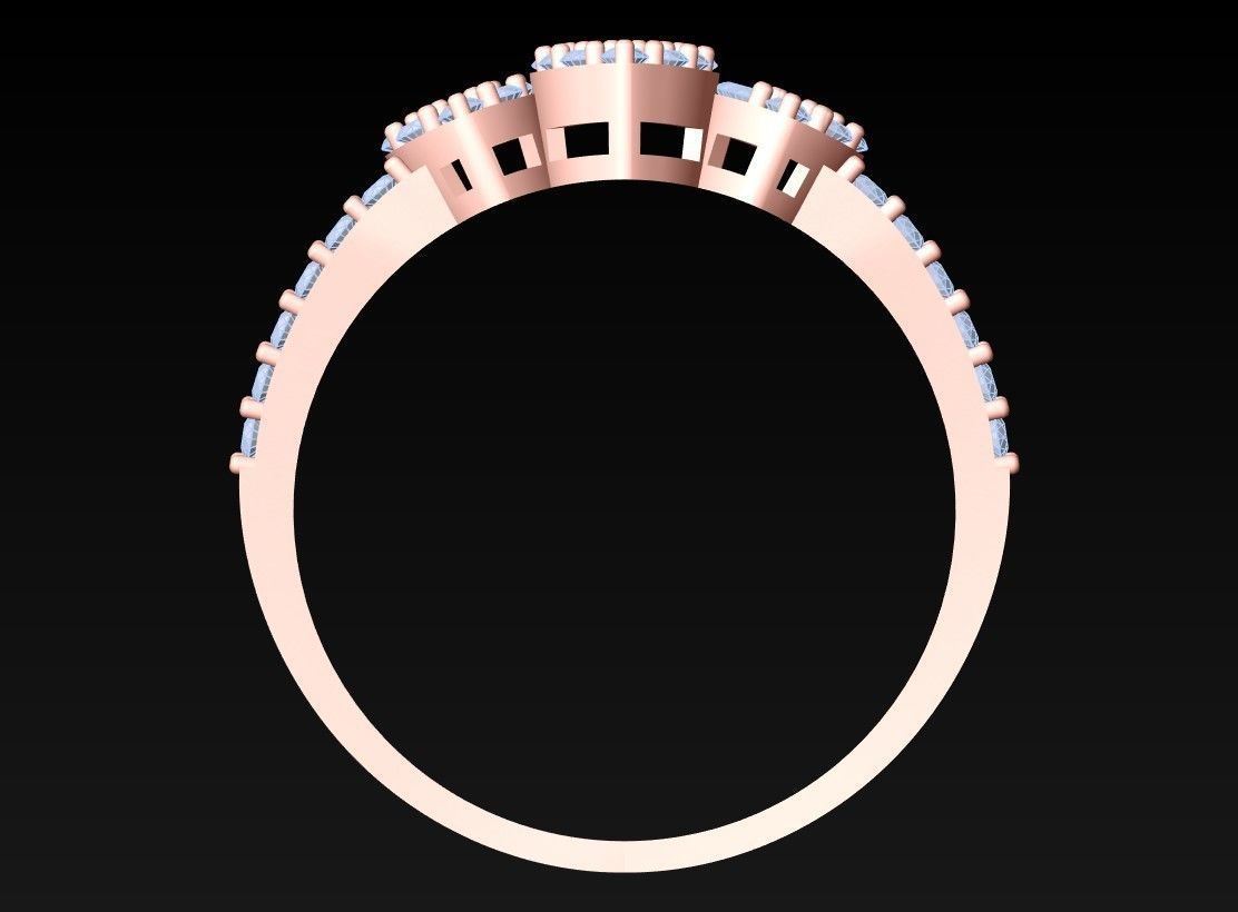 Diamond Ring - Womens Rings - GN154 3D print model_6