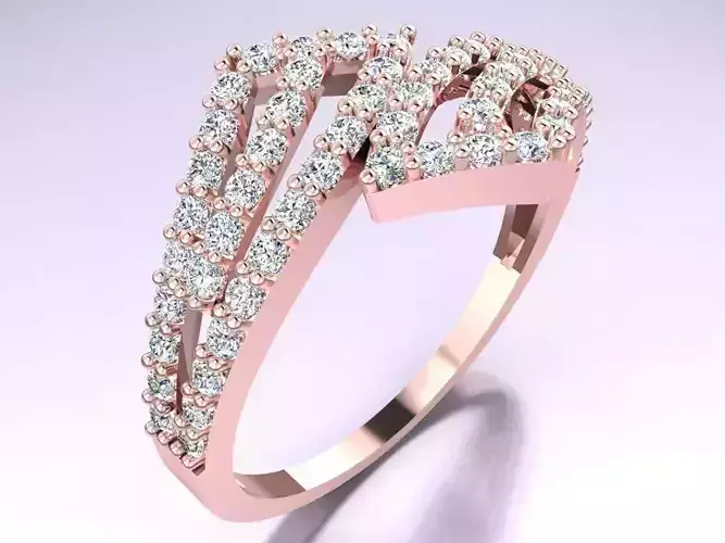 Diamond Ring - Womens Rings - GN157 3D print model