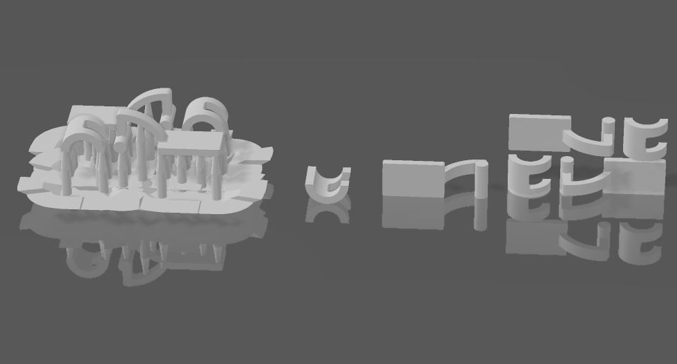 VISAGRAS ESCALA 1 64 PARA COCHES 3D print model_1