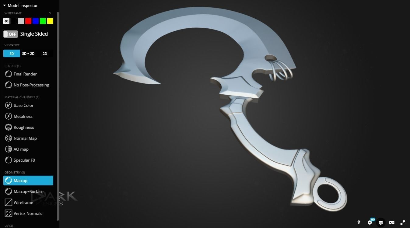Halfmoon the Meat Hook 3D model_3