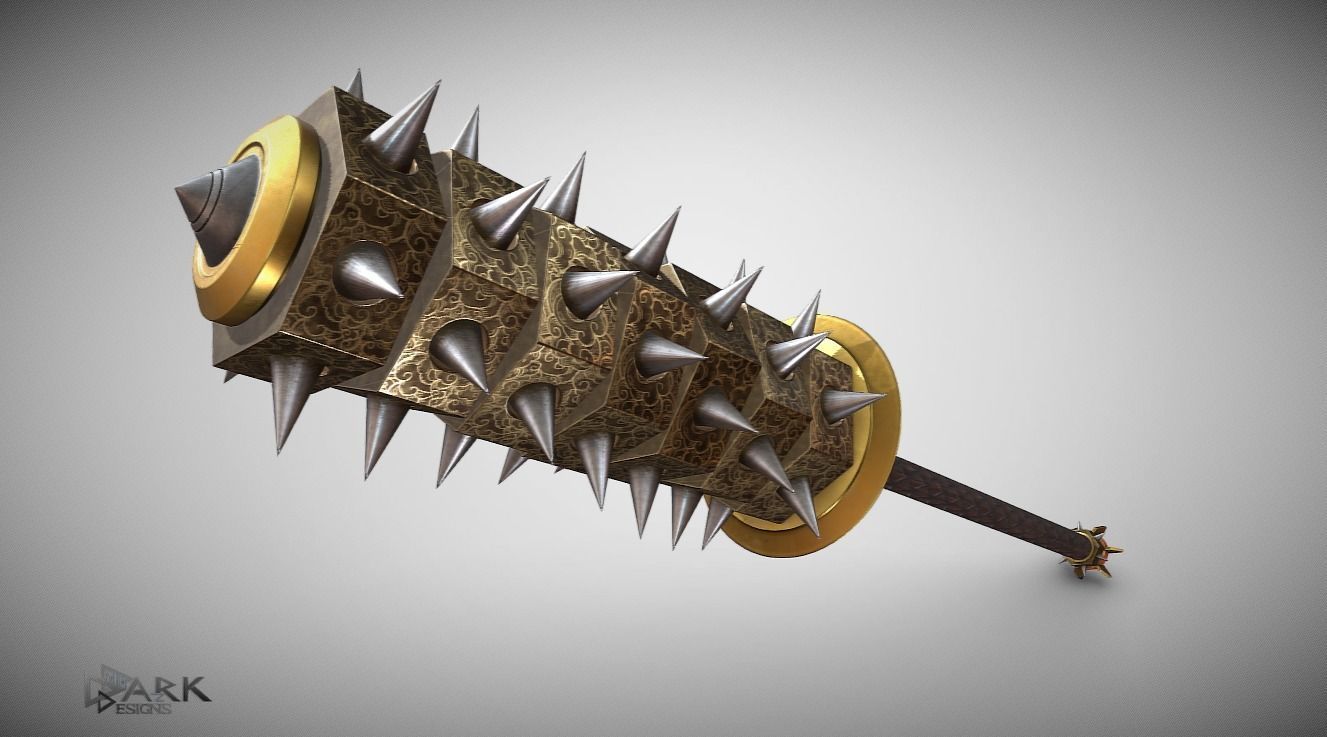 Oni Kanabo Low-poly 3D model_2