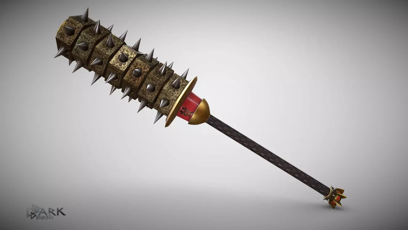 Oni Kanabo Low-poly 3D model_0