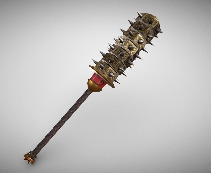 Oni Kanabo Low-poly 3D model_1