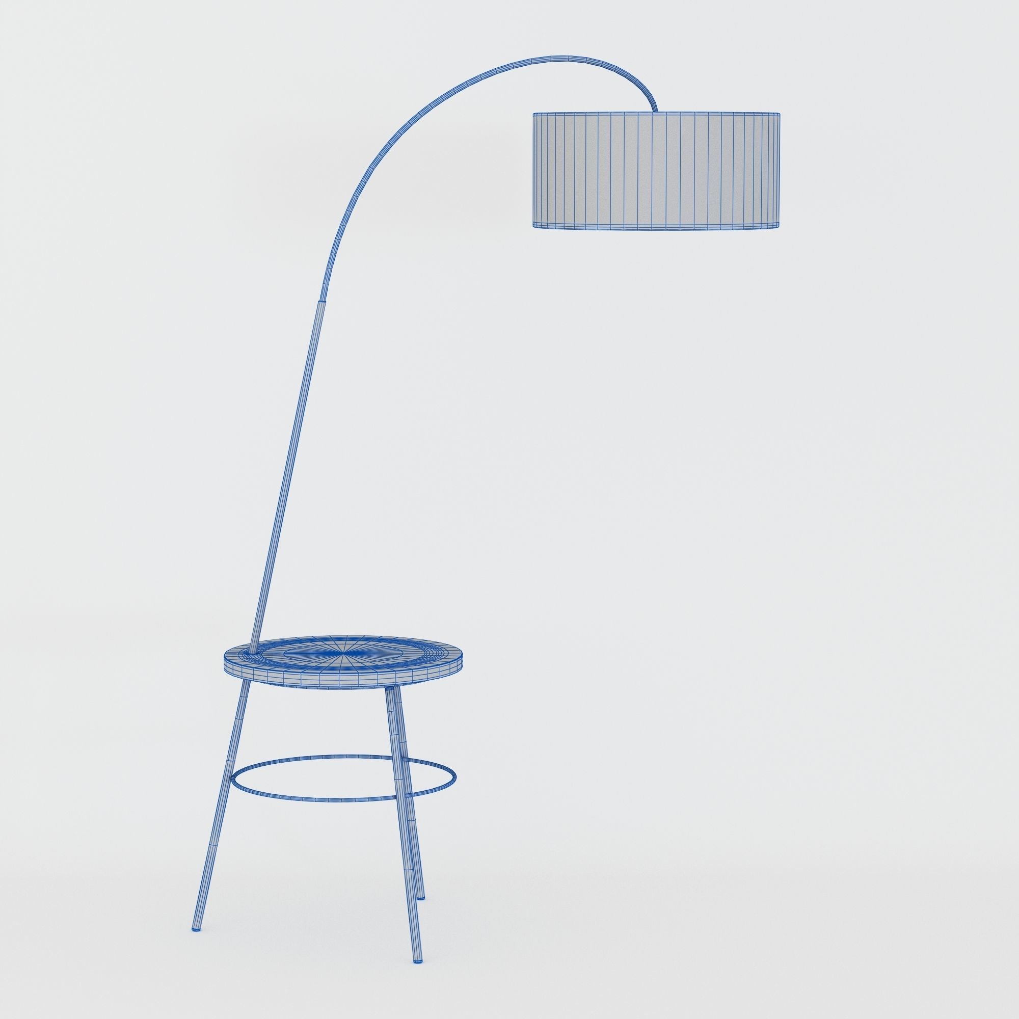Modern Standing Floor Light 3D model_4