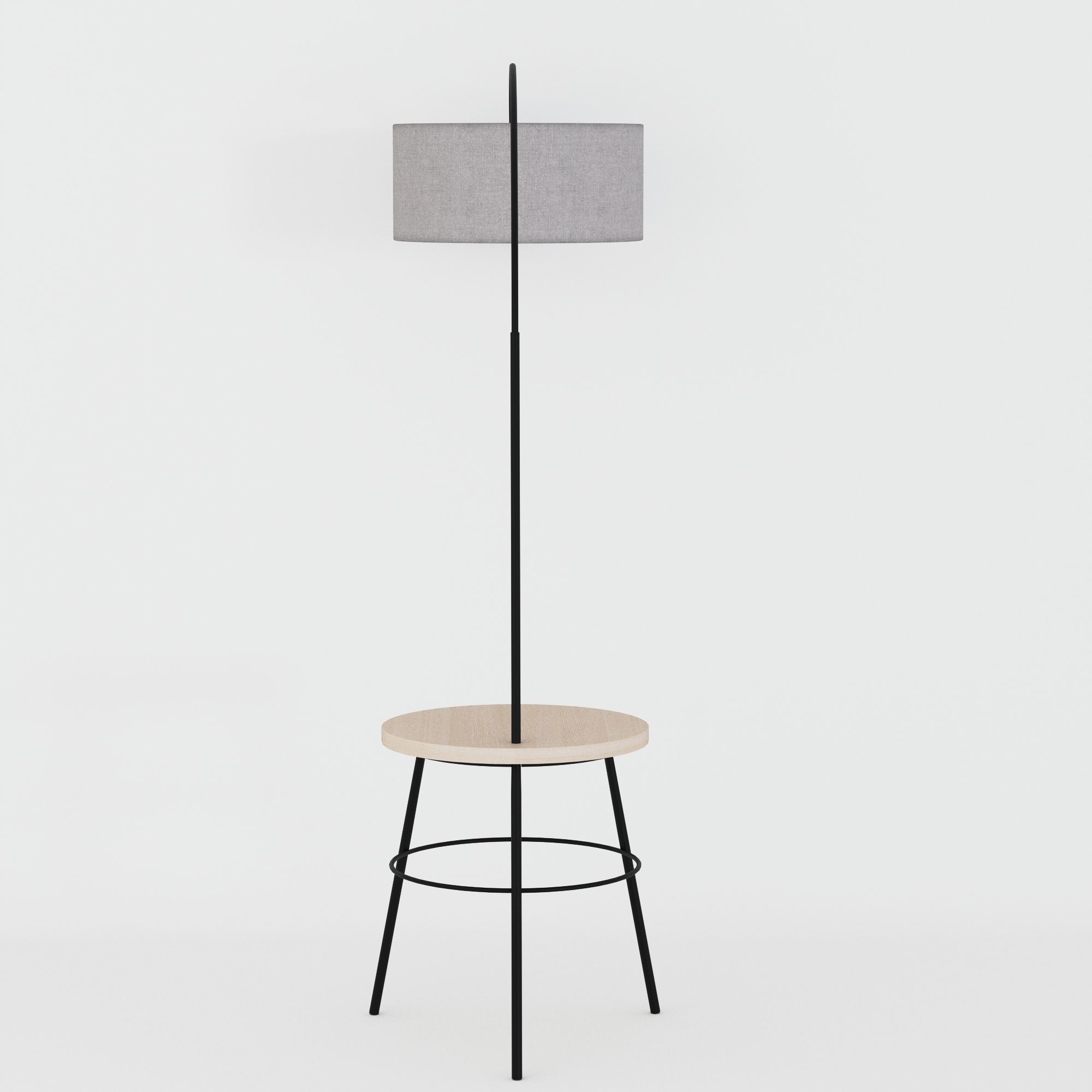 Modern Standing Floor Light 3D model_3