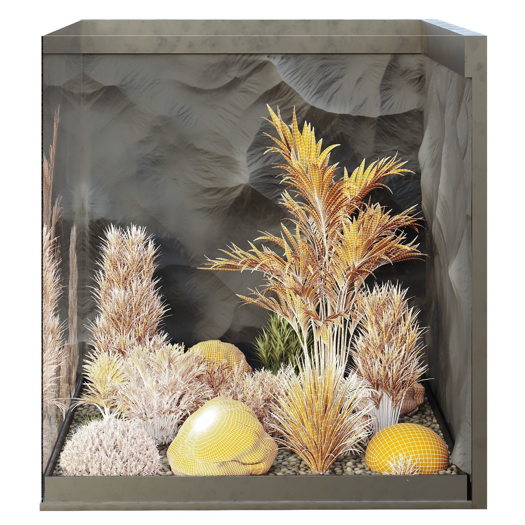 HQ Plants Indoor Set Box Glass02 3D model_4