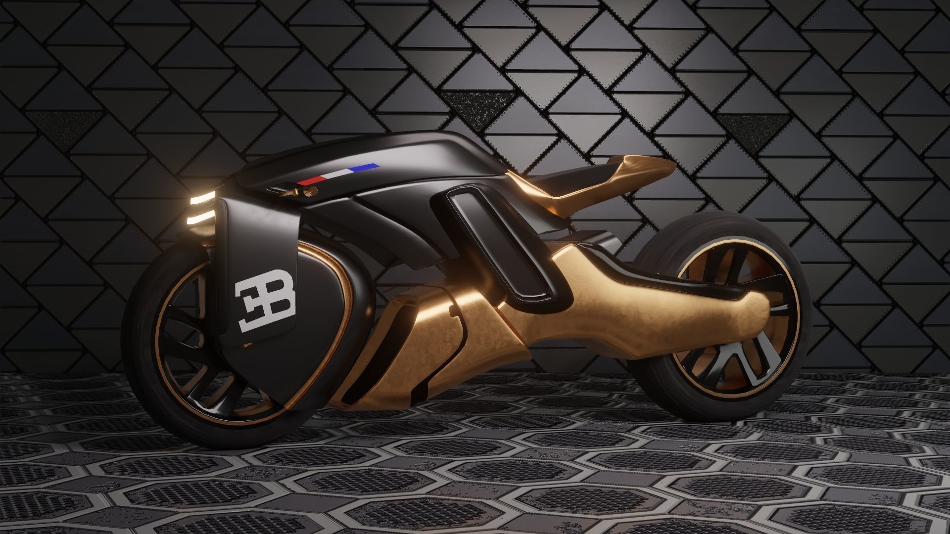 Sci-Fi concept Bike new 3D model_33