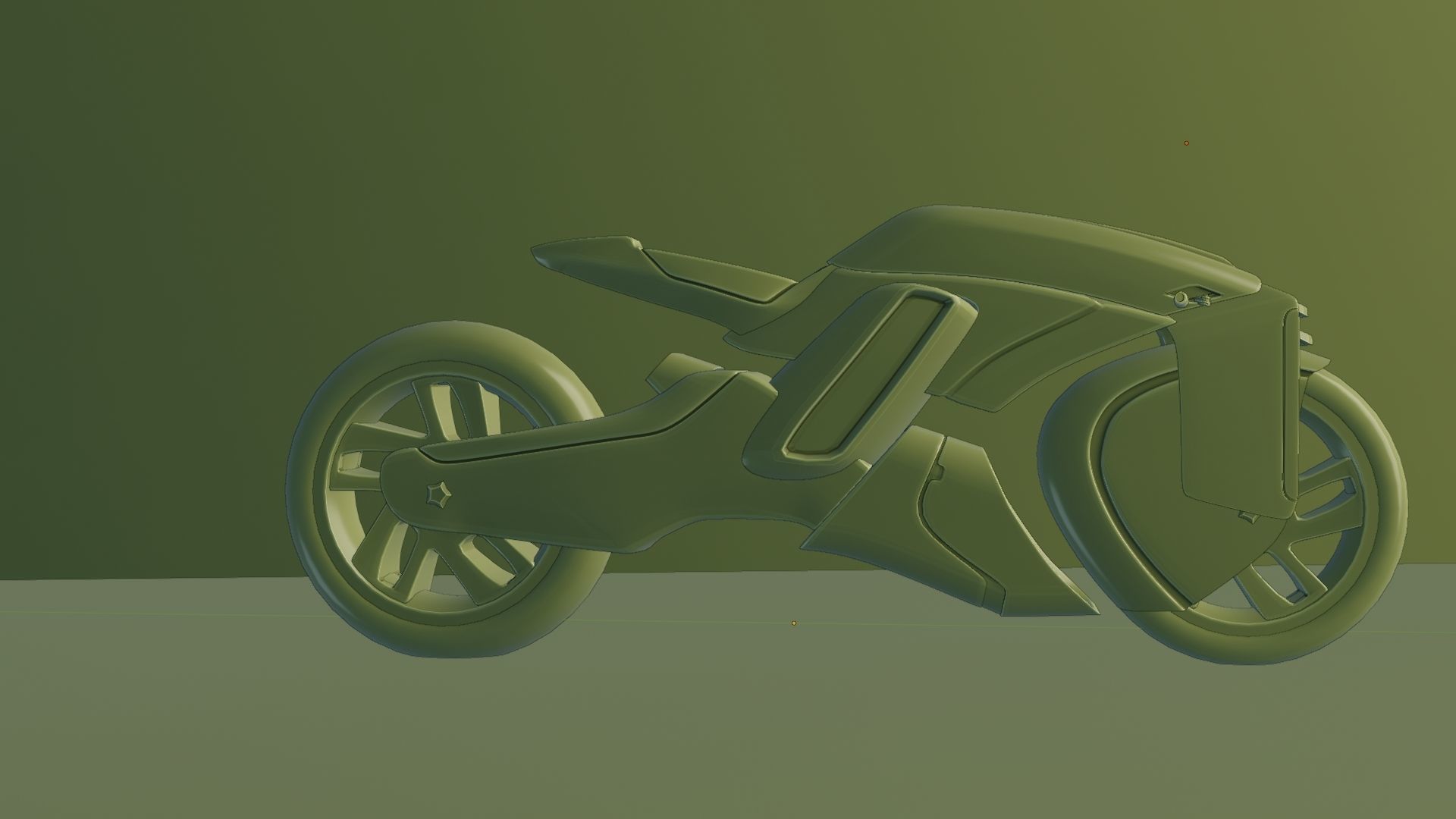 Sci-Fi concept Bike new 3D model_101