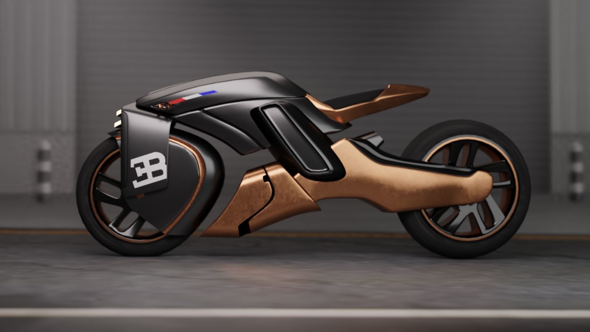 Sci-Fi concept Bike new 3D model_1