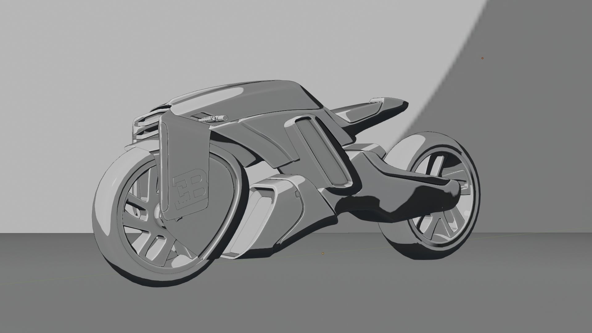 Sci-Fi concept Bike new 3D model_120