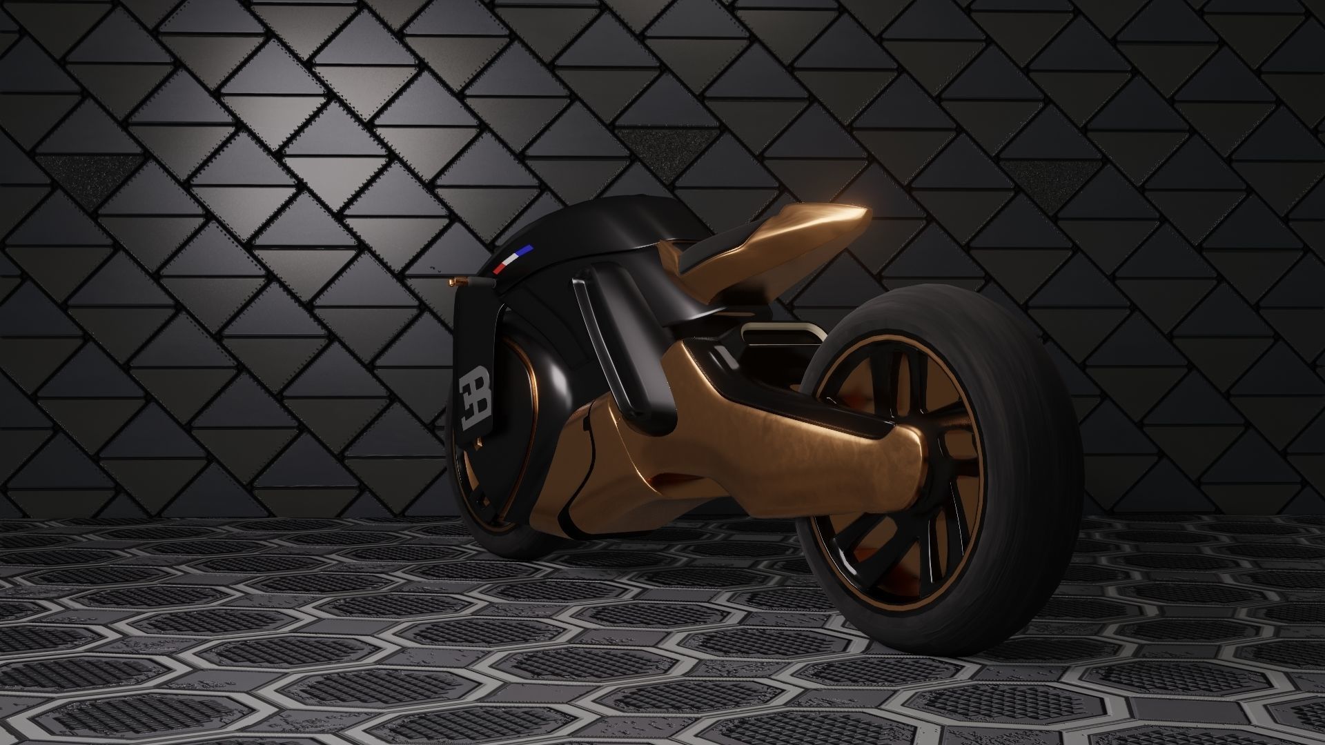 Sci-Fi concept Bike new 3D model_13