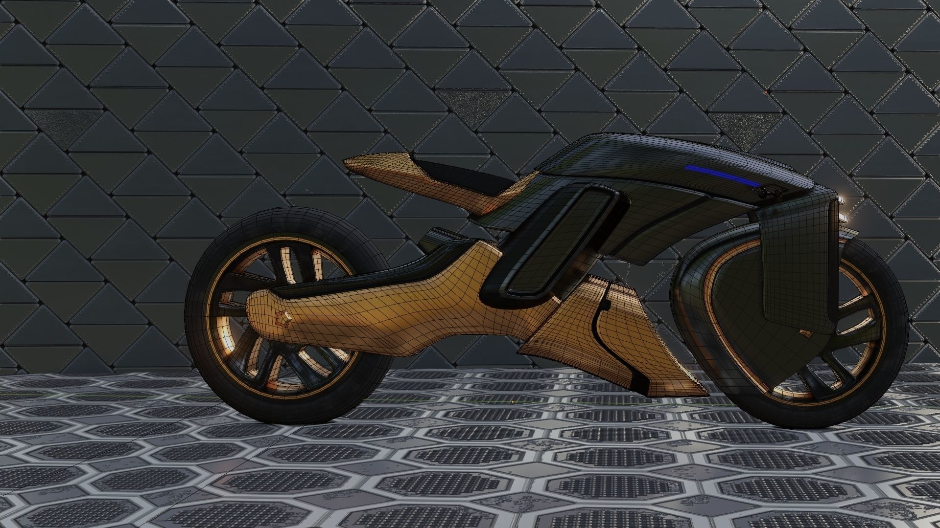 Sci-Fi concept Bike new 3D model_52