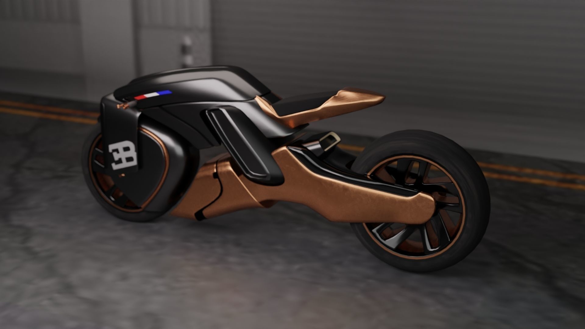 Sci-Fi concept Bike new 3D model_2