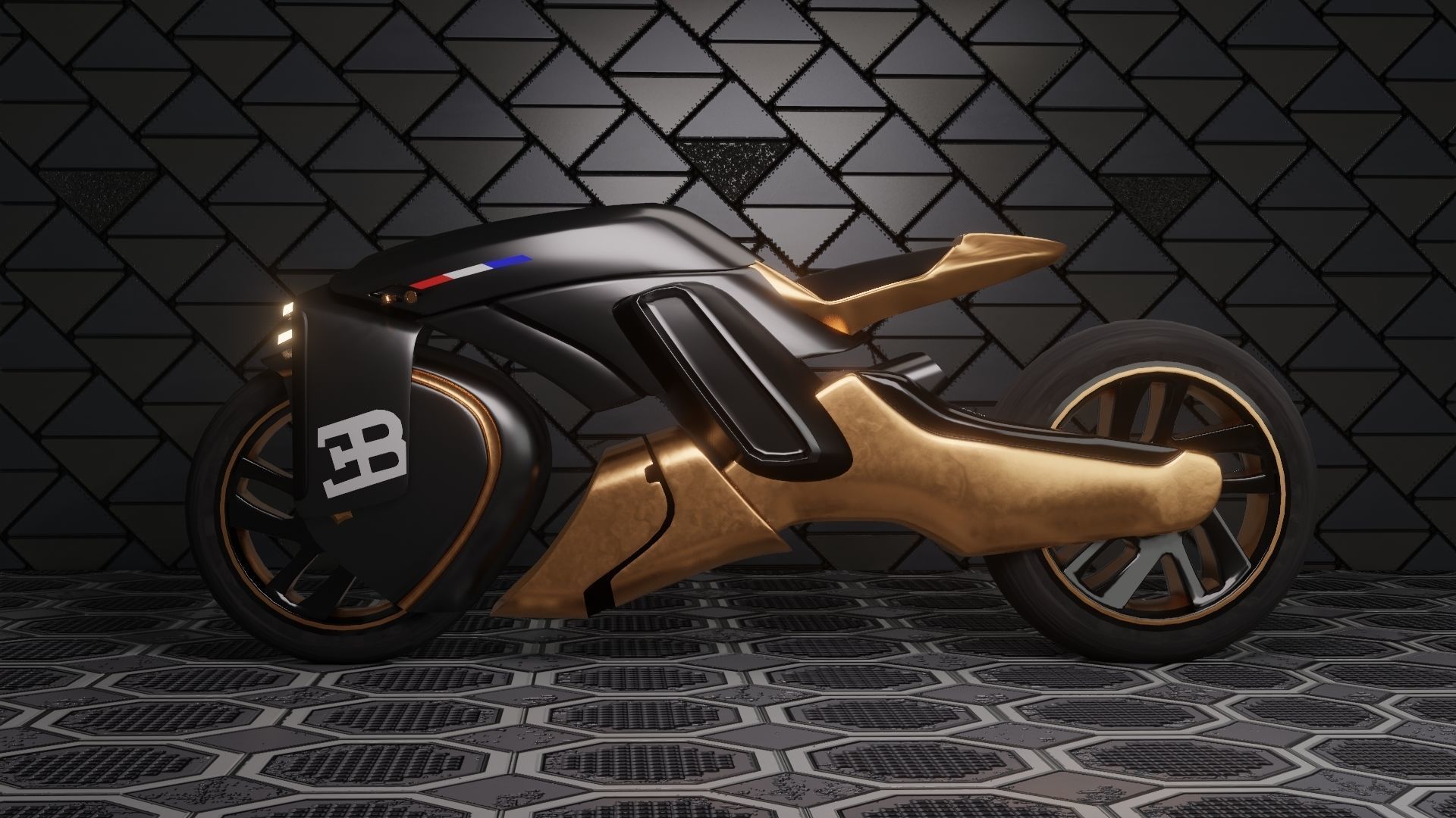 Sci-Fi concept Bike new 3D model_38