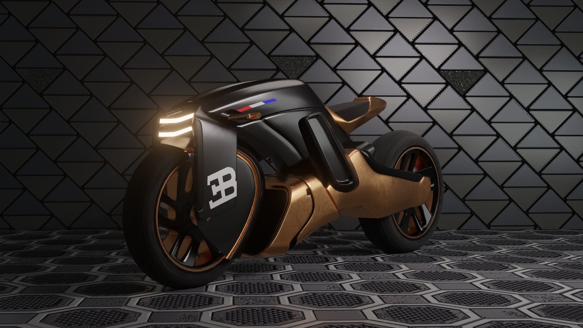 Sci-Fi concept Bike new 3D model_31
