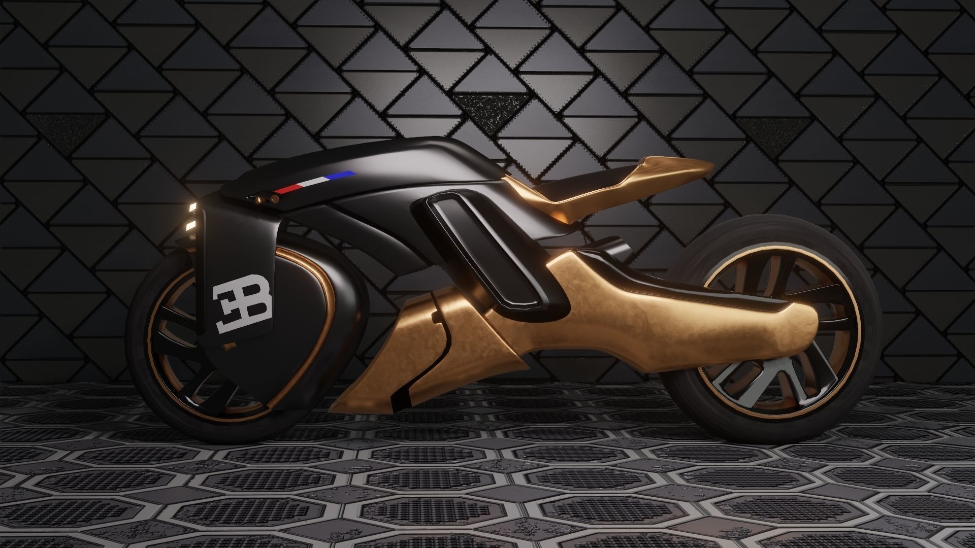Sci-Fi concept Bike new 3D model_7