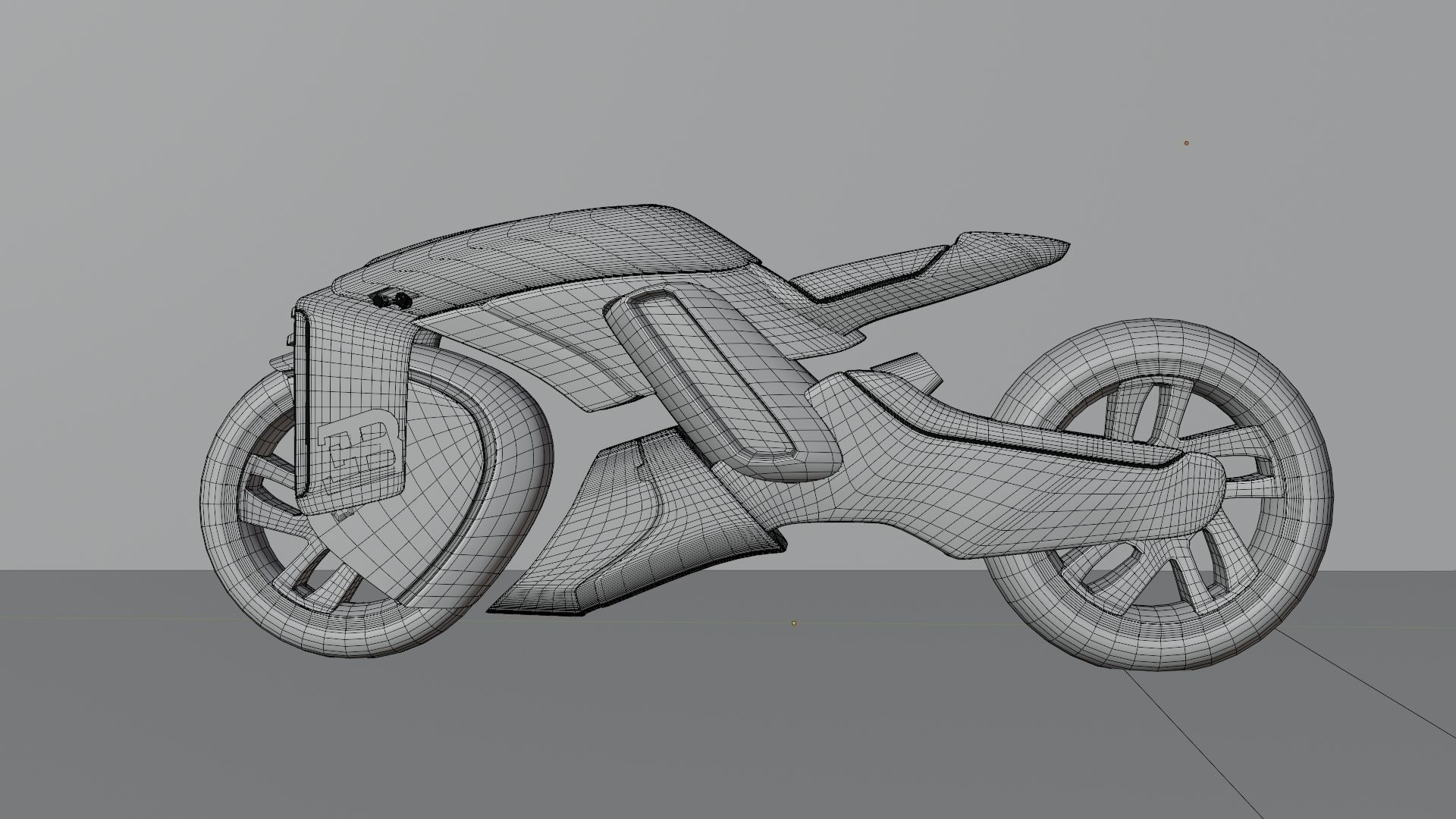 Sci-Fi concept Bike new 3D model_71