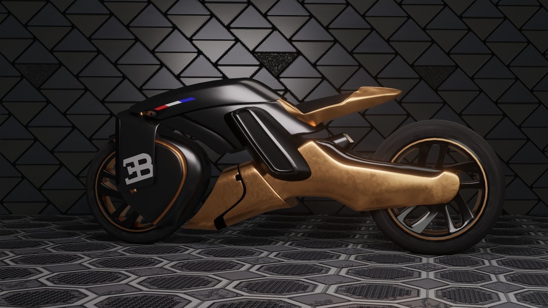 Sci-Fi concept Bike new 3D model_8