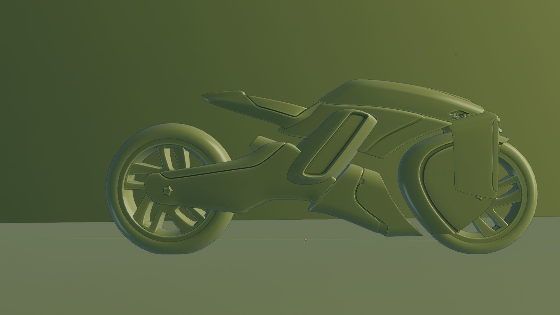 Sci-Fi concept Bike new 3D model_98