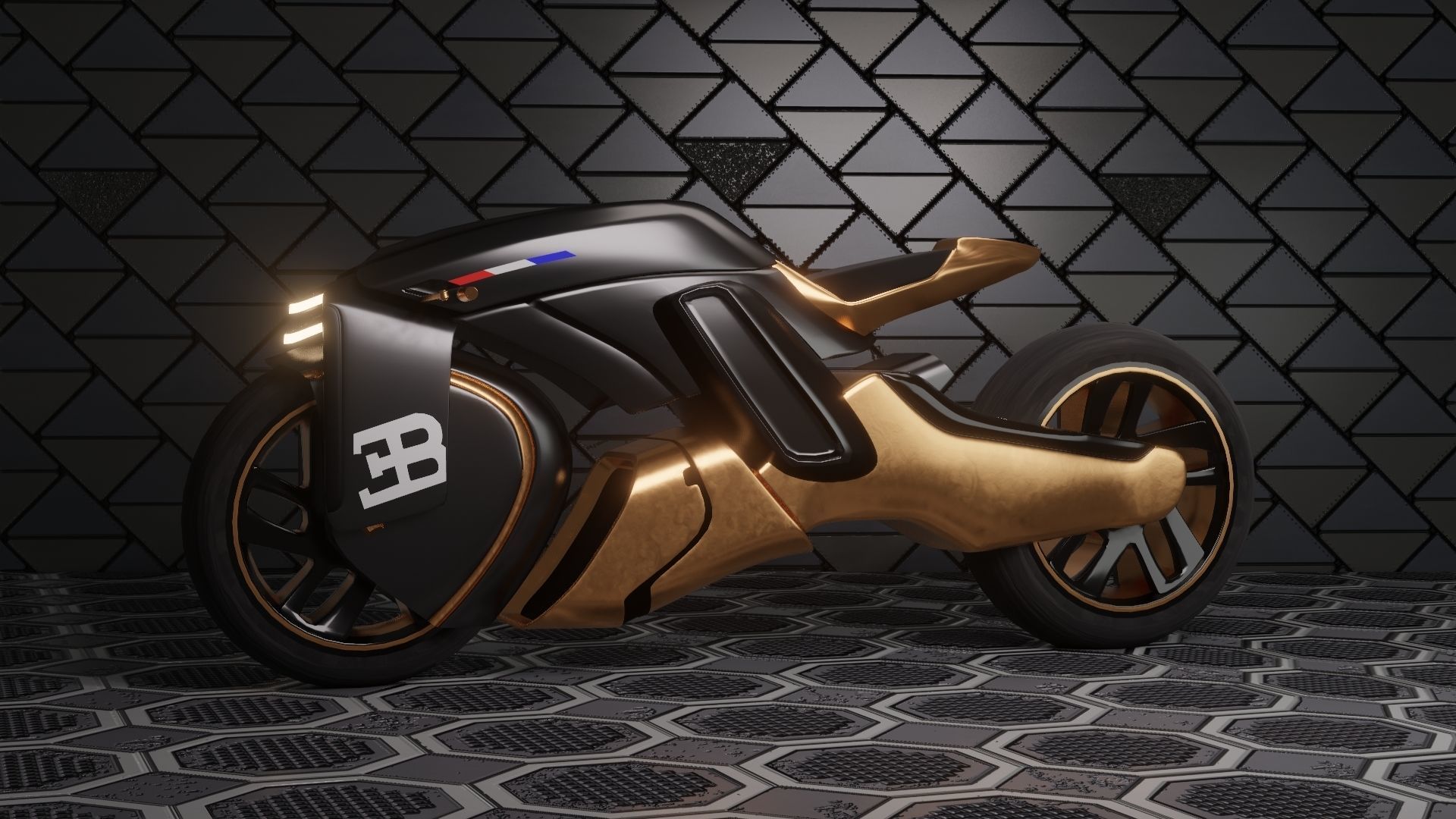 Sci-Fi concept Bike new 3D model_34