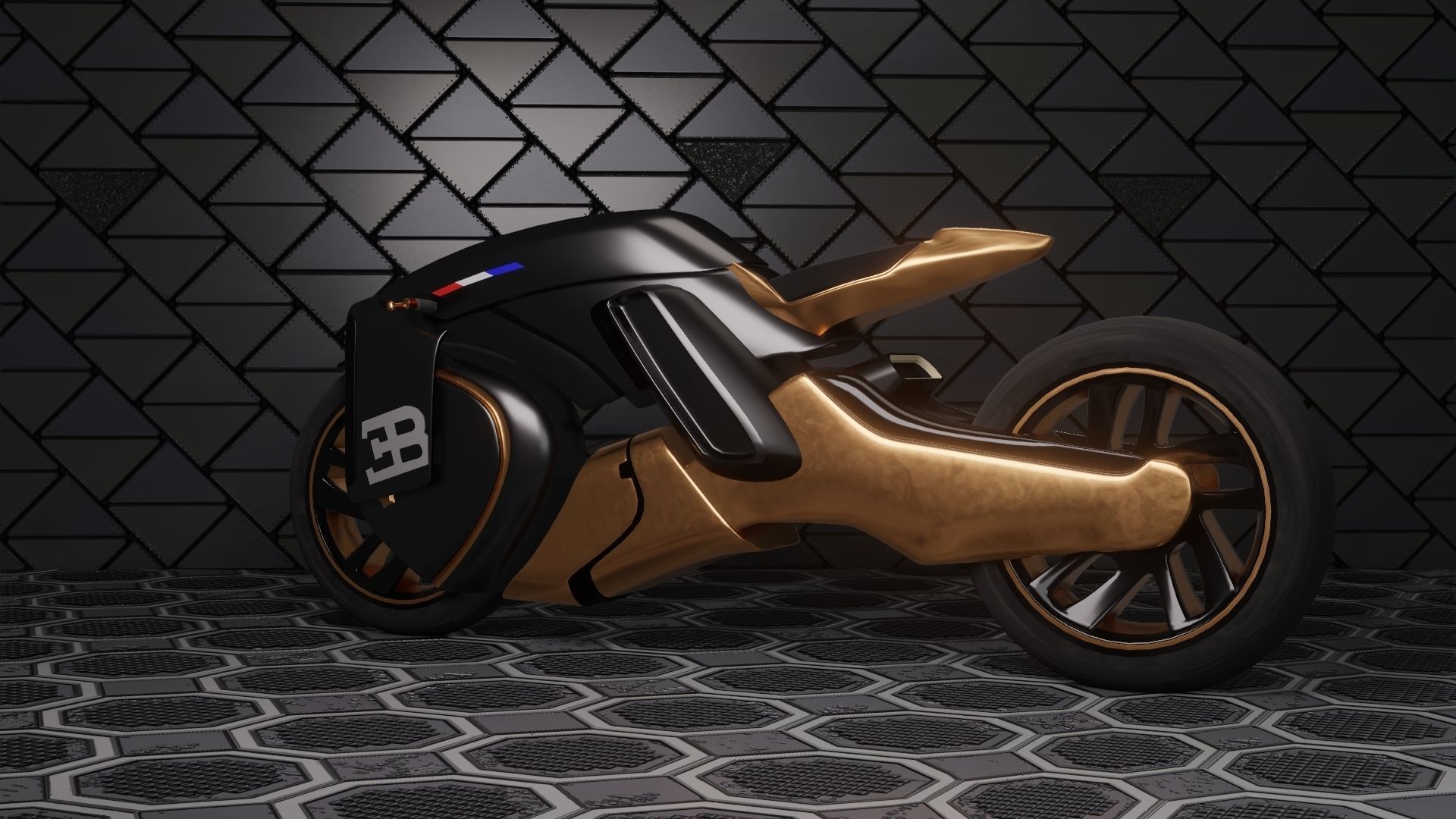 Sci-Fi concept Bike new 3D model_10