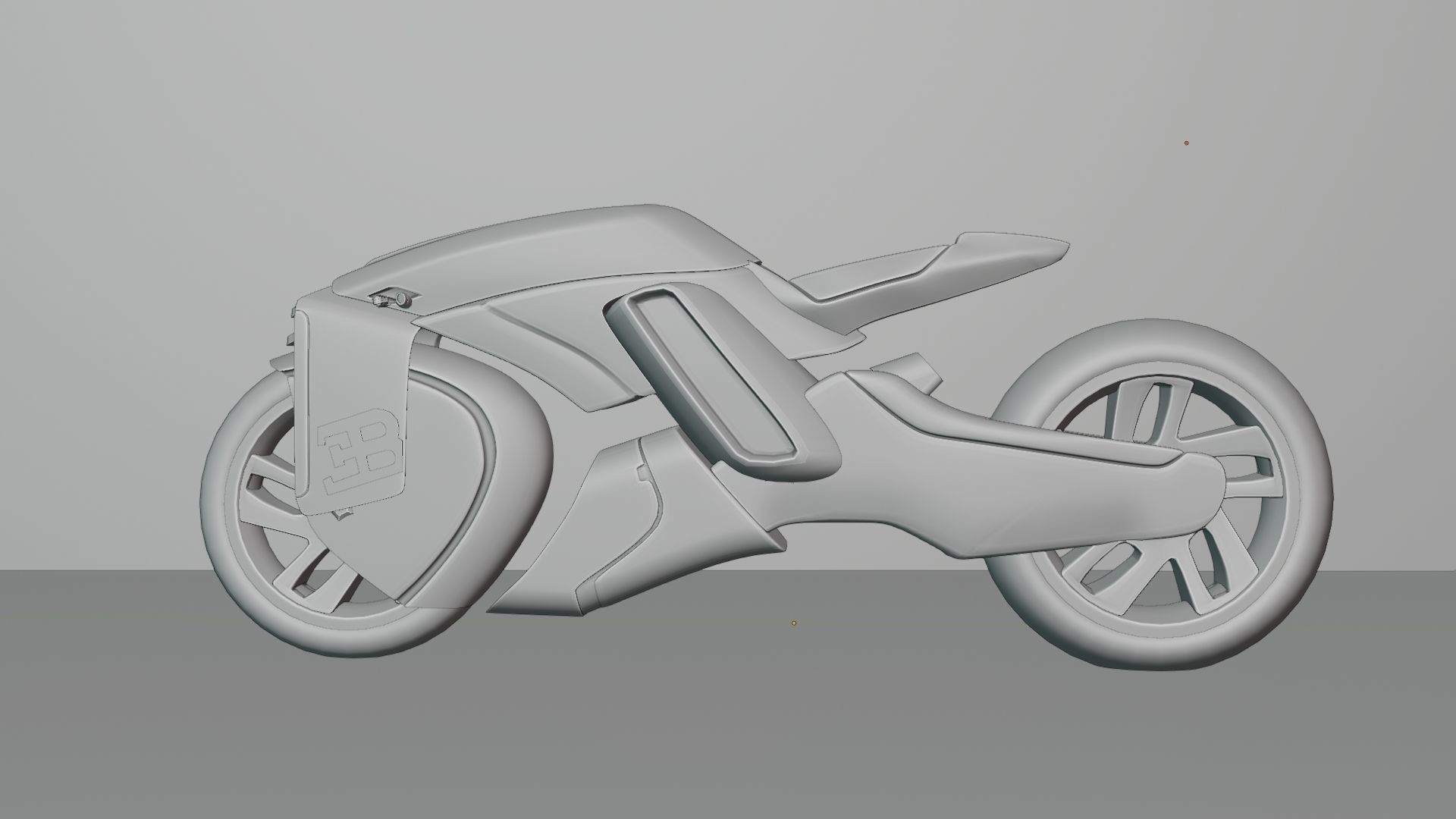 Sci-Fi concept Bike new 3D model_100