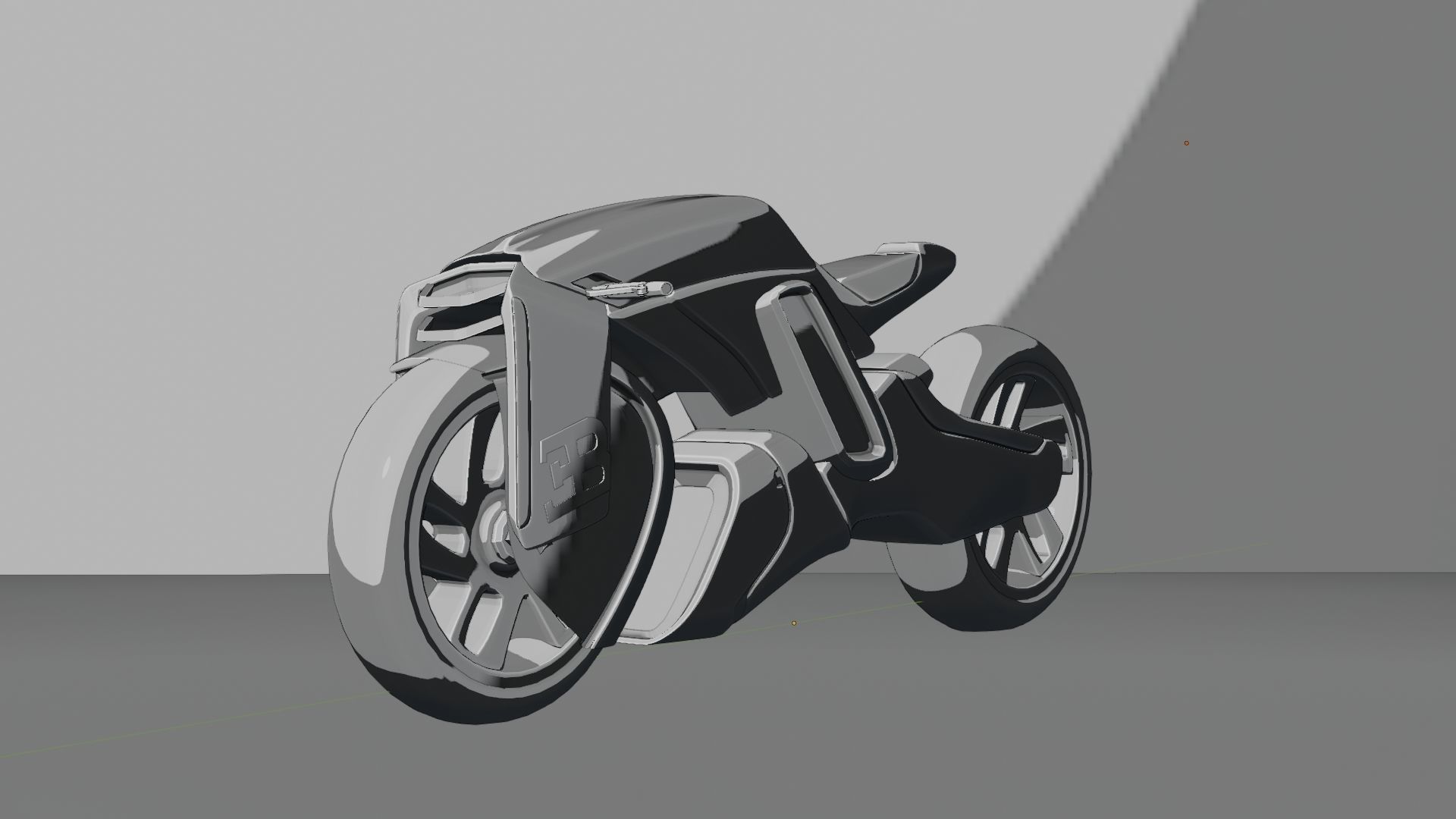 Sci-Fi concept Bike new 3D model_89