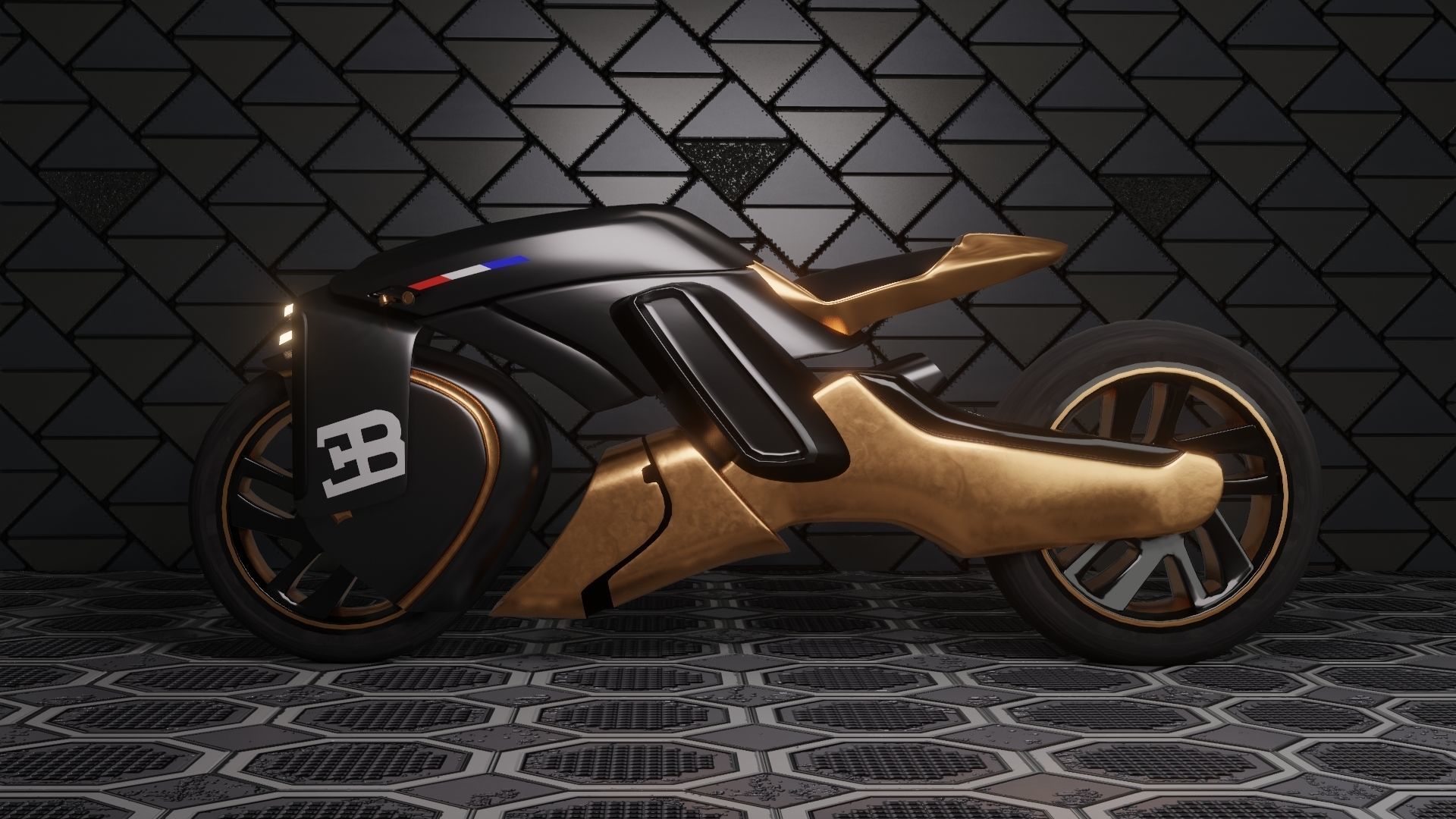Sci-Fi concept Bike new 3D model_4