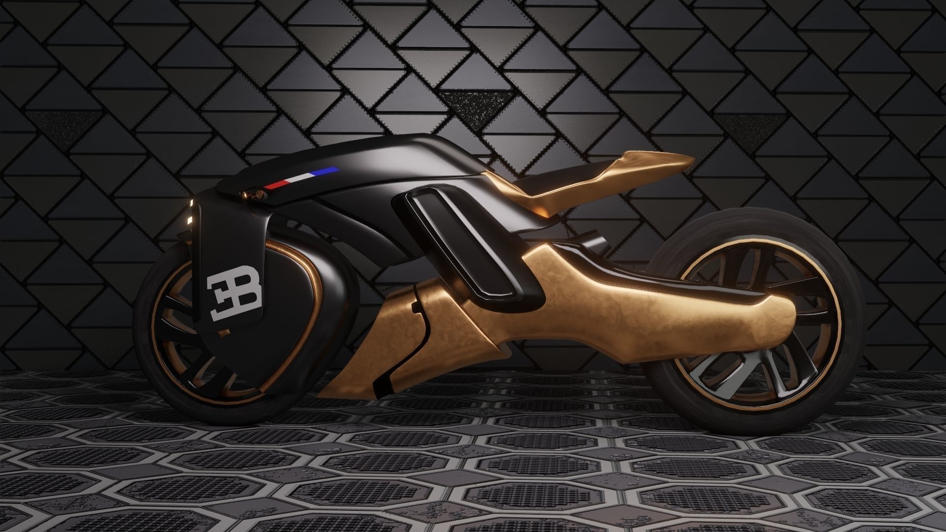 Sci-Fi concept Bike new 3D model_6