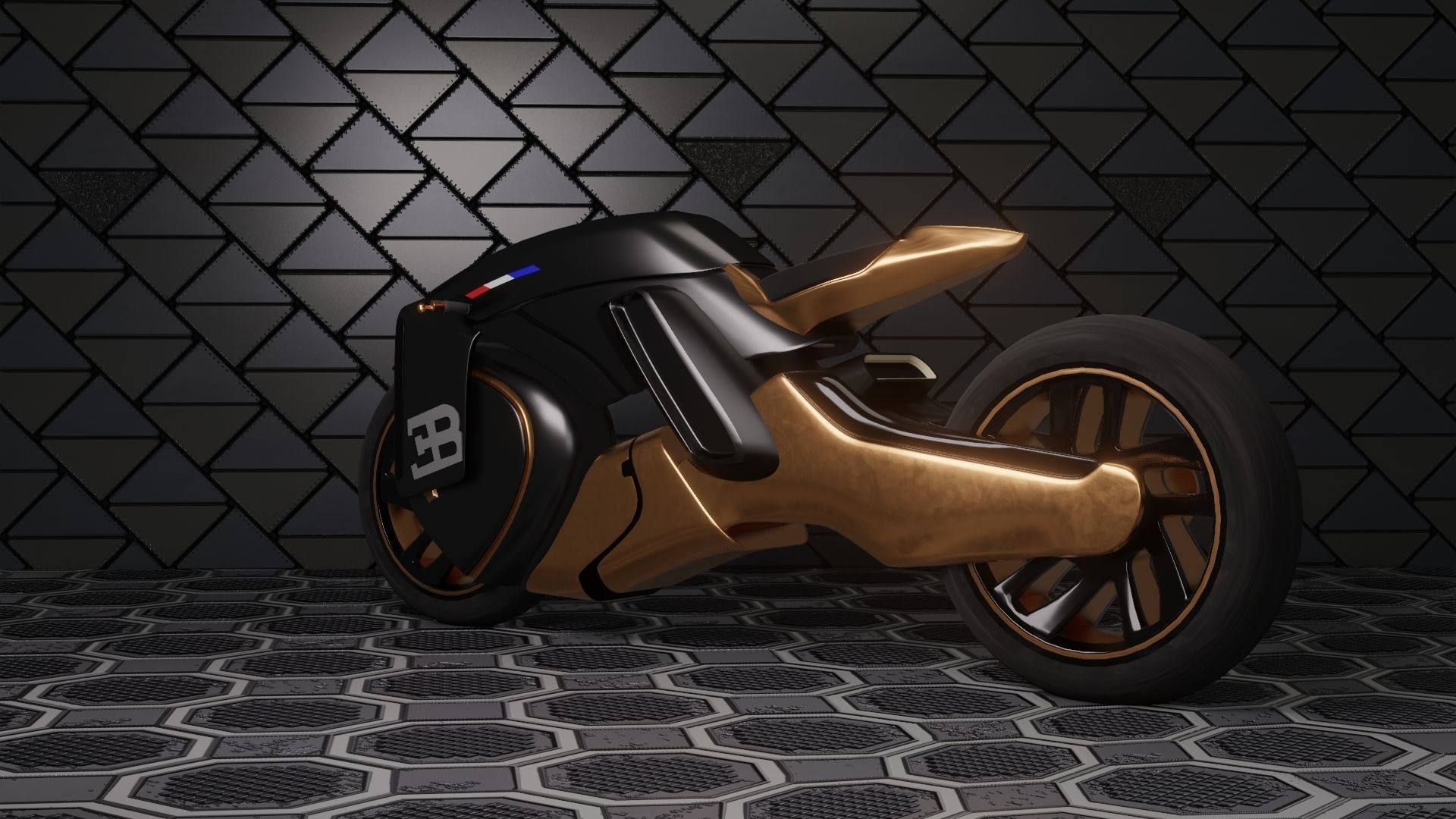 Sci-Fi concept Bike new 3D model_11
