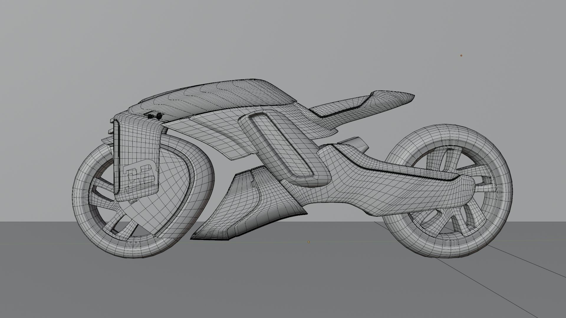 Sci-Fi concept Bike new 3D model_49