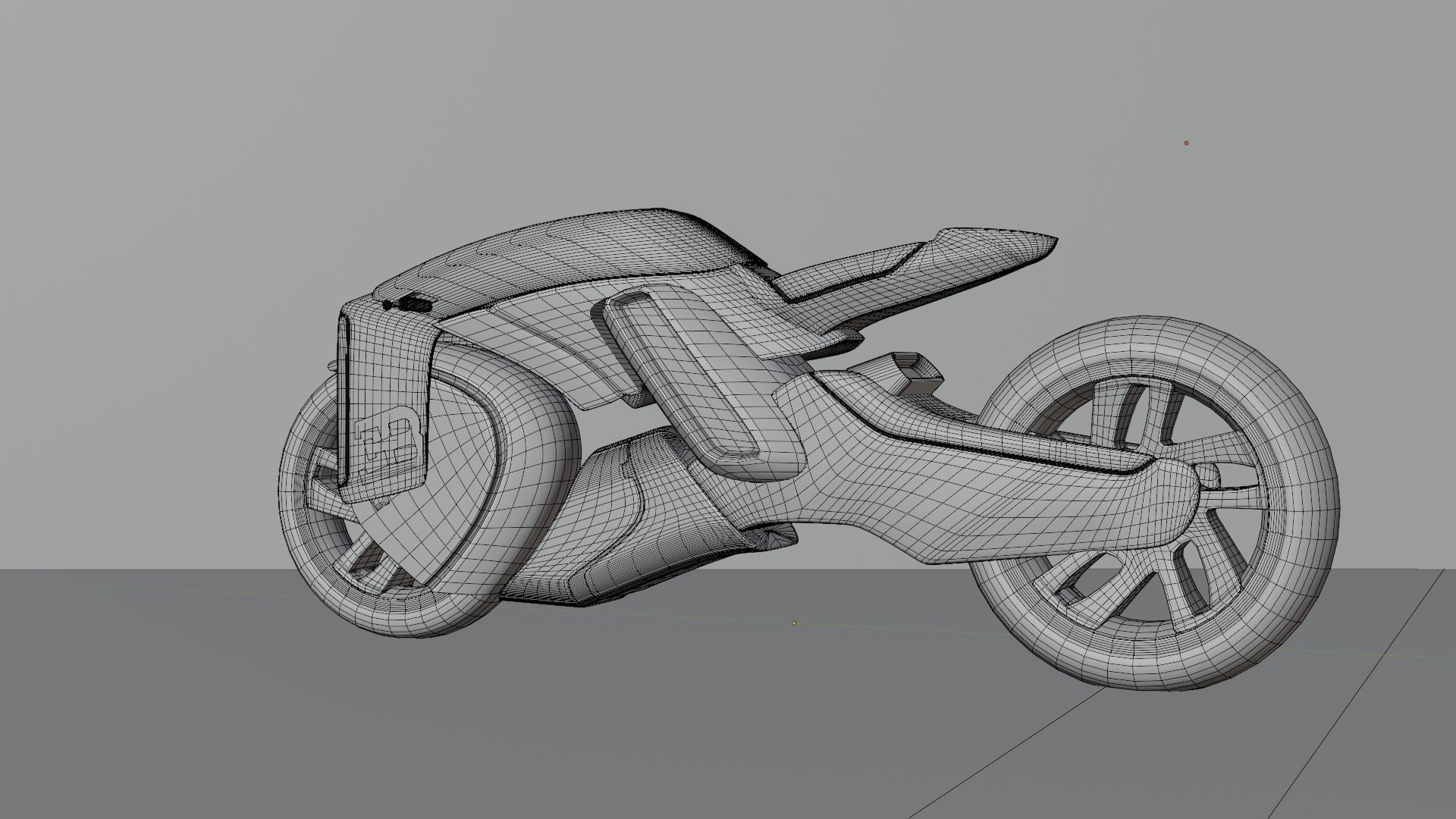 Sci-Fi concept Bike new 3D model_66