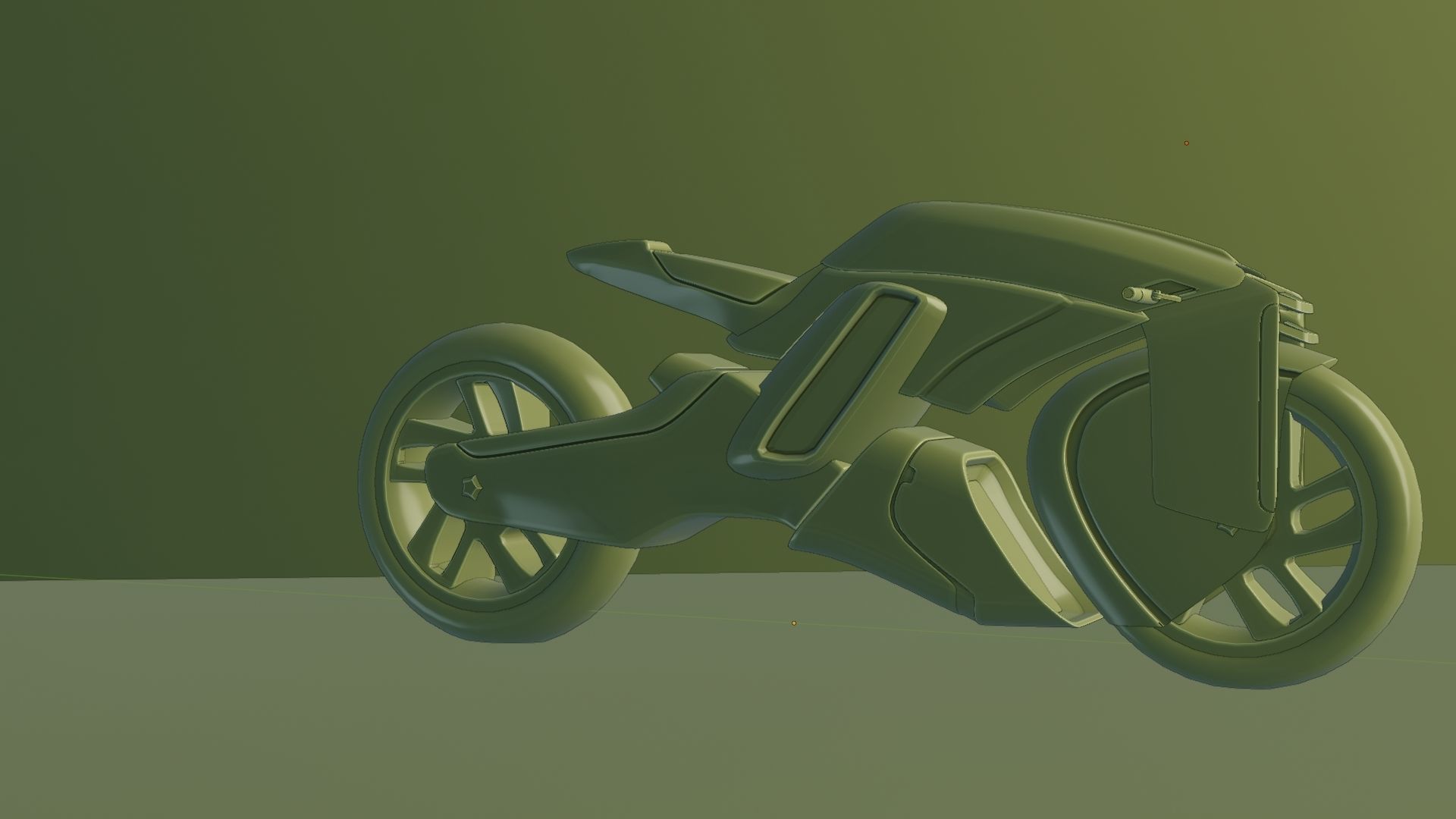 Sci-Fi concept Bike new 3D model_114