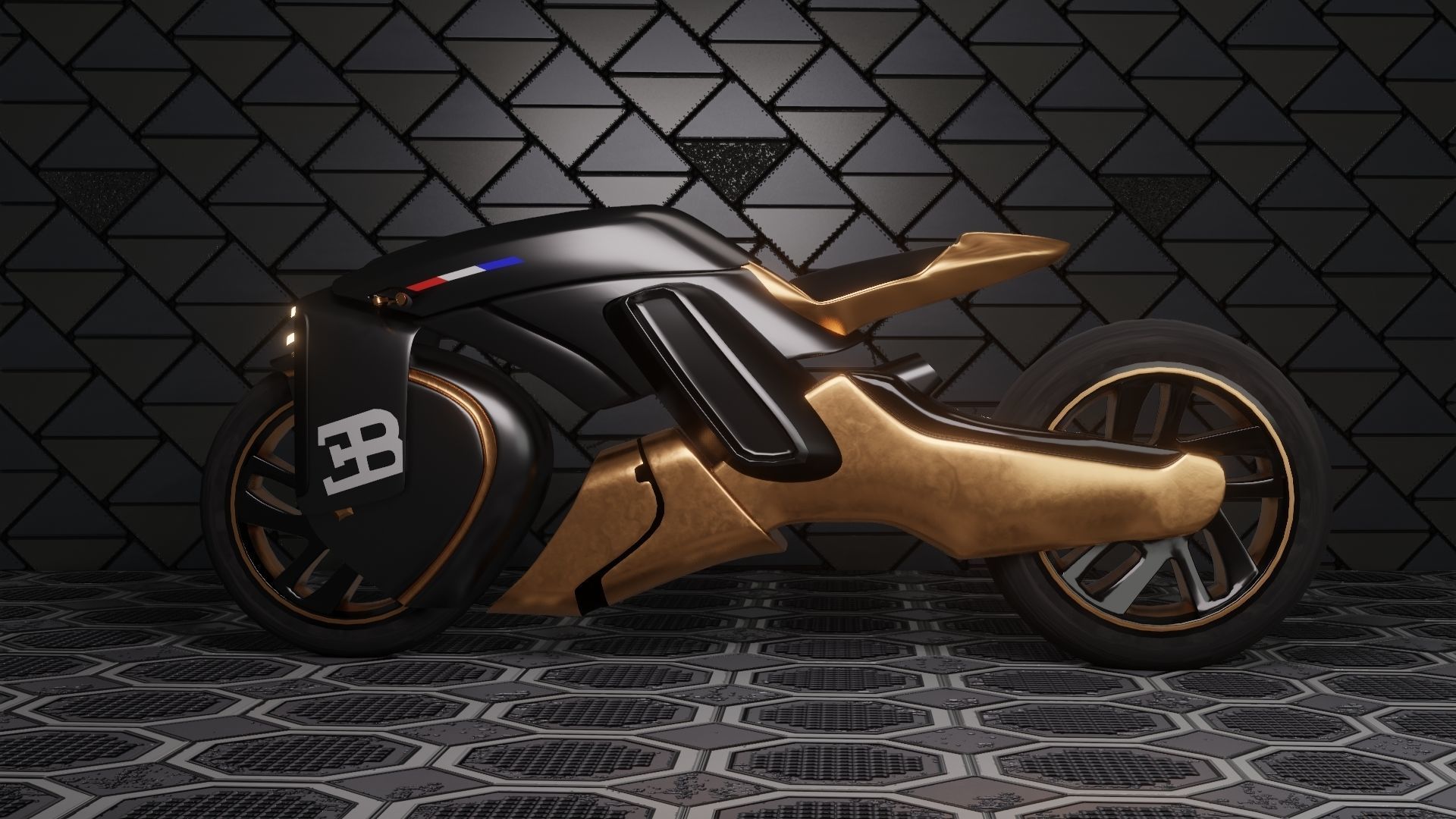Sci-Fi concept Bike new 3D model_5