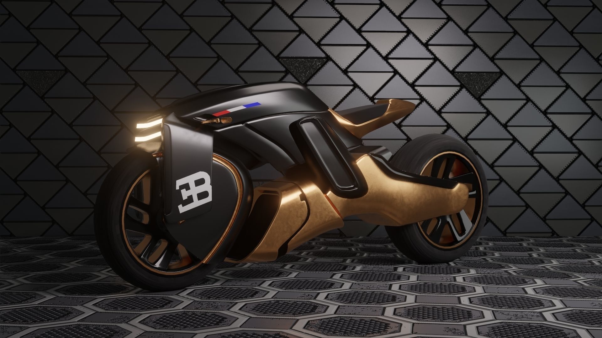 Sci-Fi concept Bike new 3D model_32