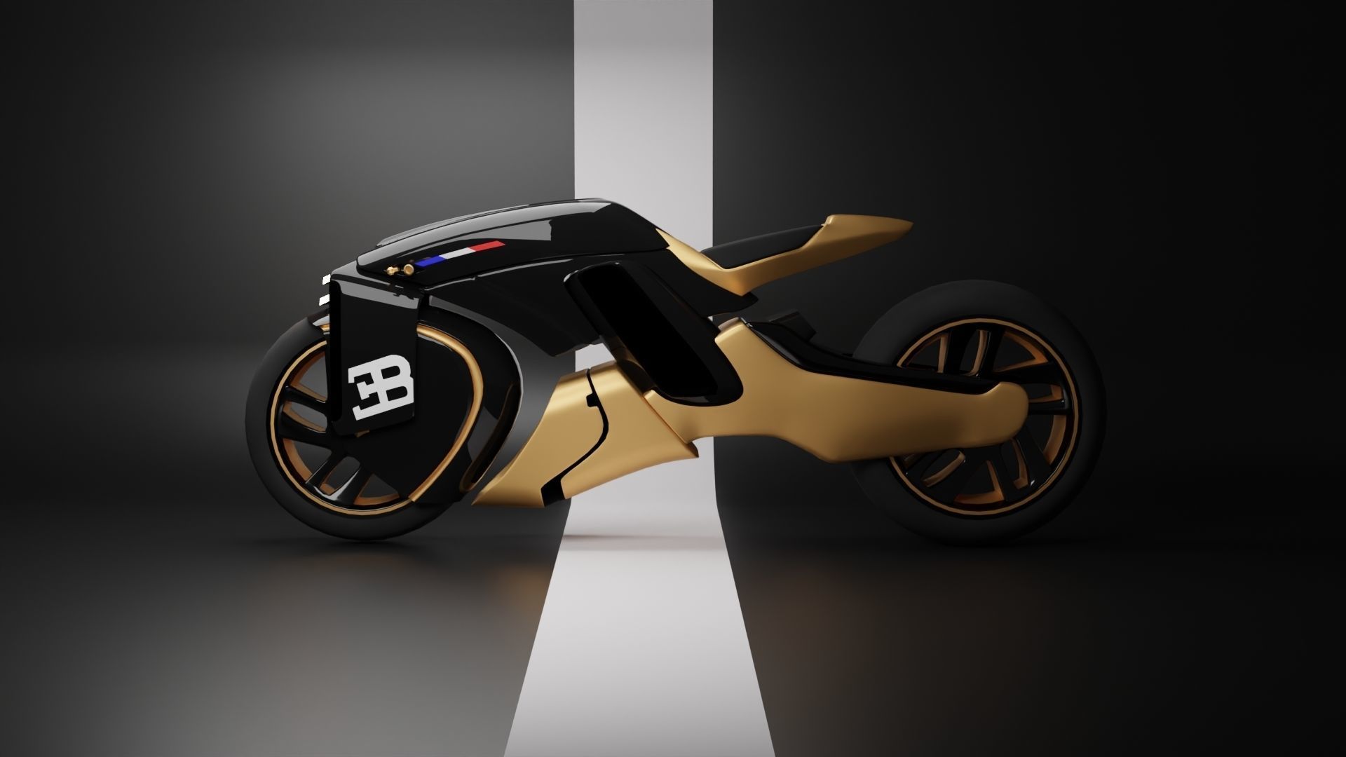 Sci-Fi concept Bike new 3D model_39