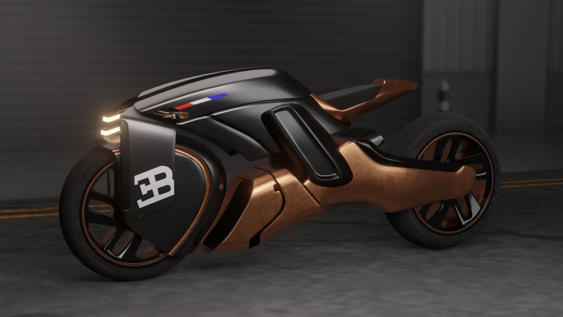 Sci-Fi concept Bike new 3D model_3
