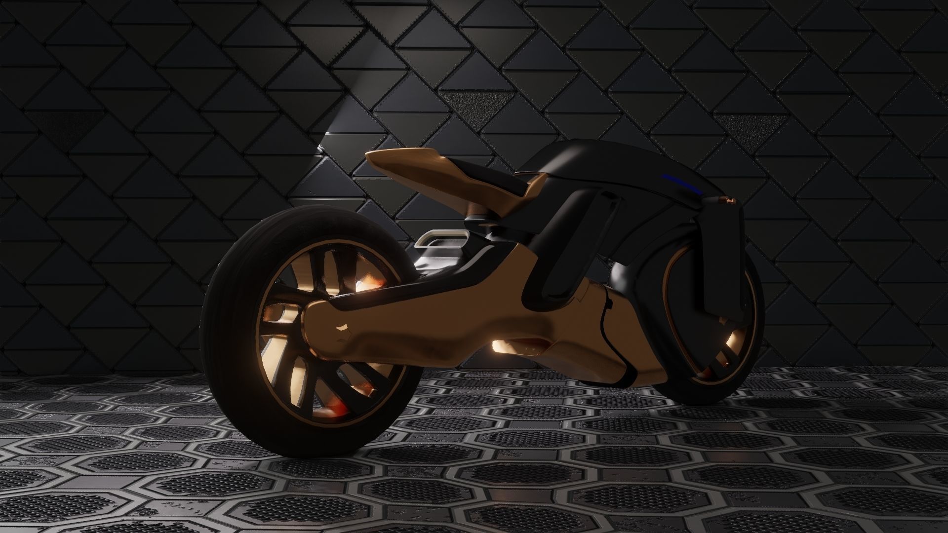 Sci-Fi concept Bike new 3D model_19