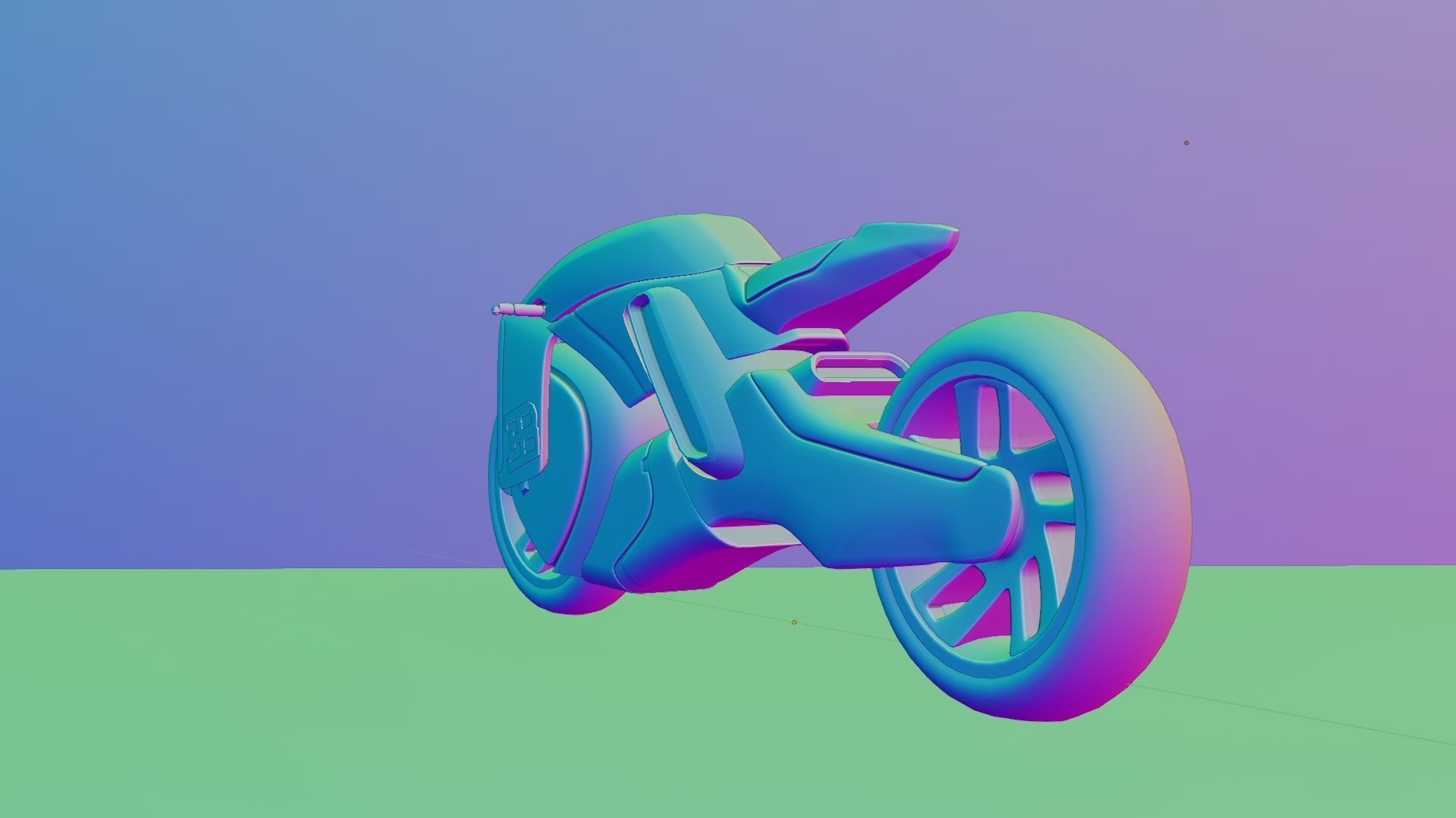 Sci-Fi concept Bike new 3D model_95