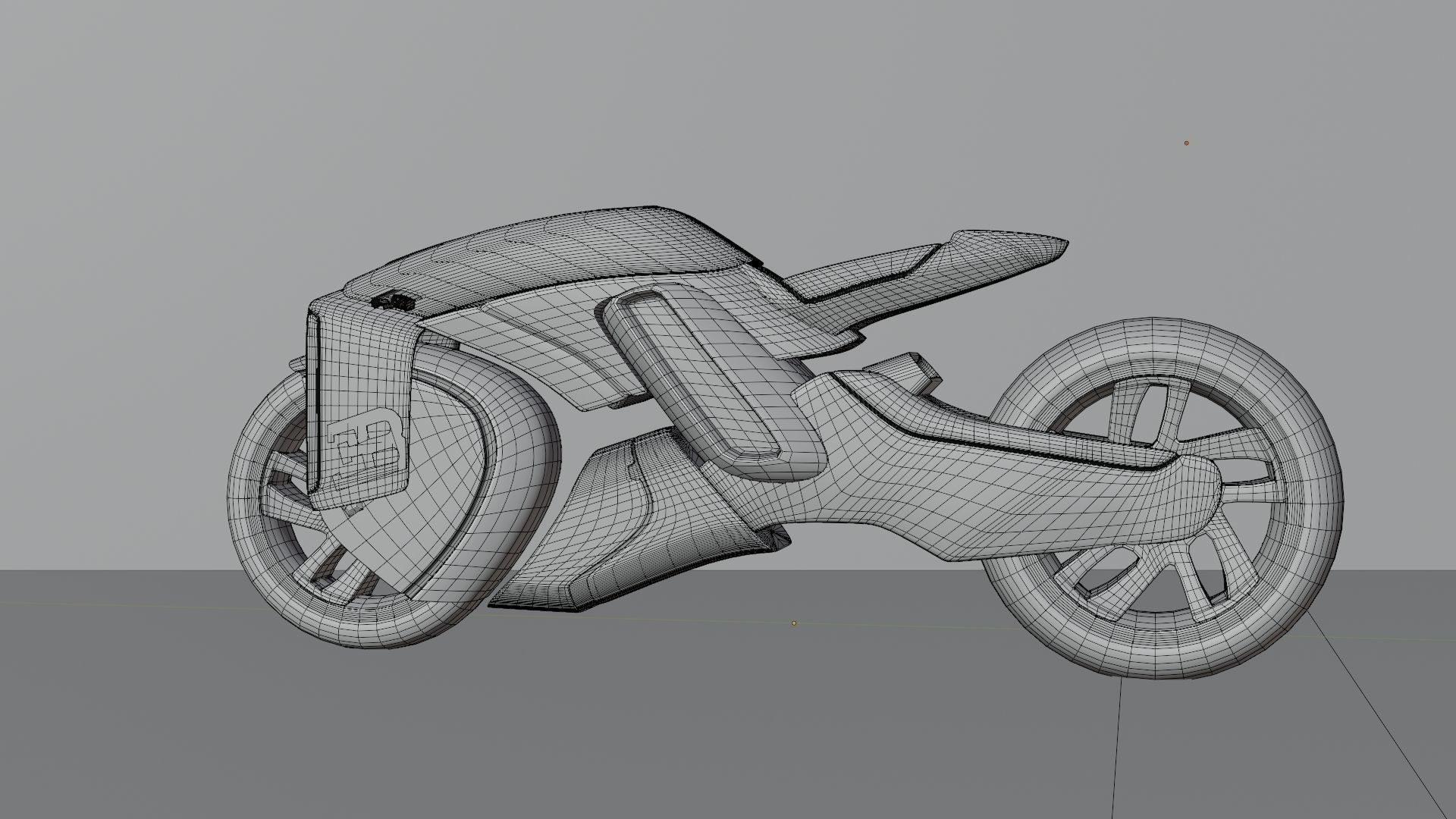 Sci-Fi concept Bike new 3D model_75