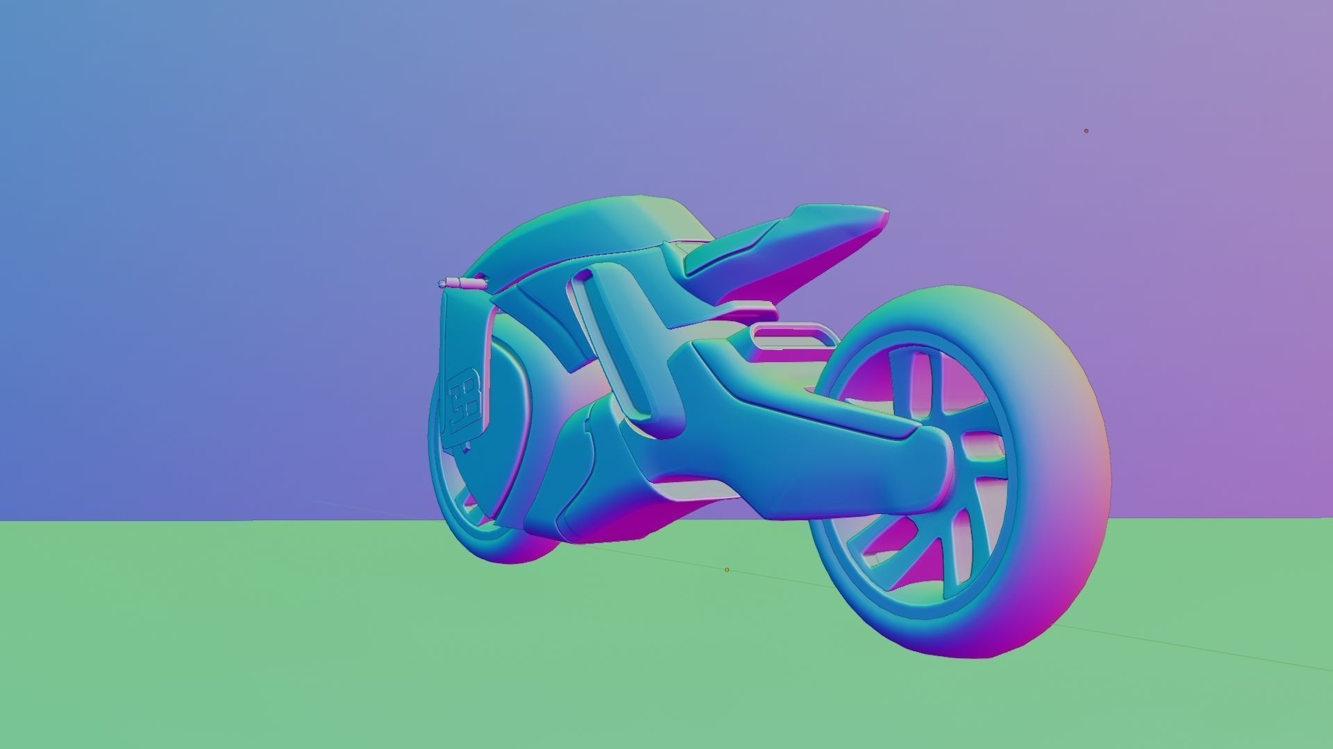 Sci-Fi concept Bike new 3D model_108