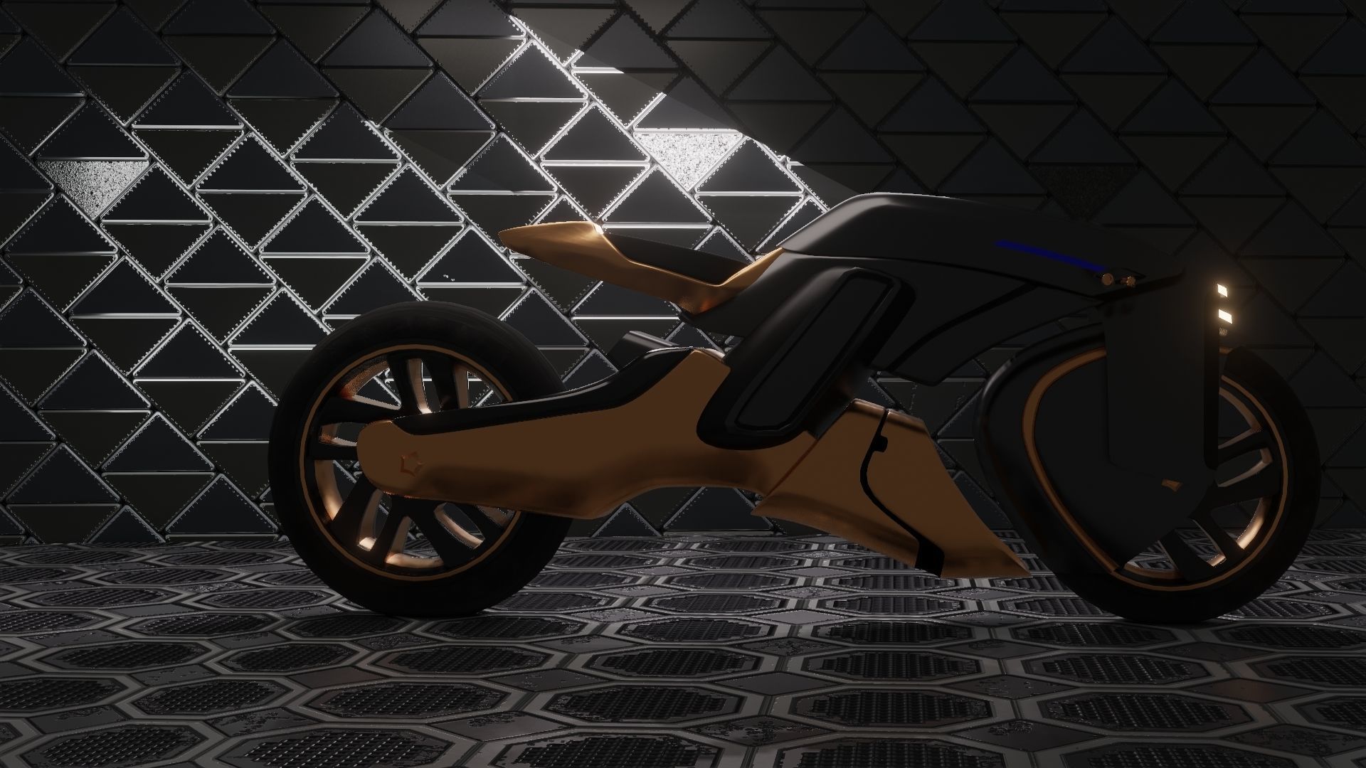 Sci-Fi concept Bike new 3D model_22