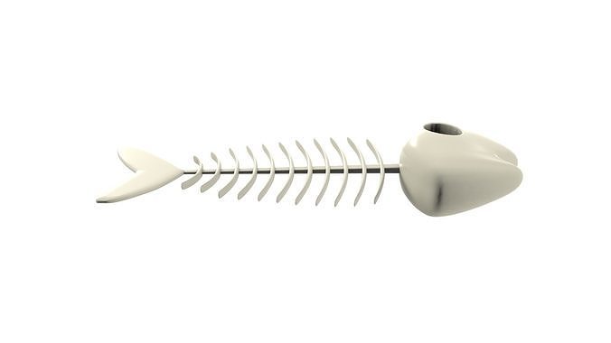 Fish bone v001 3D model 5