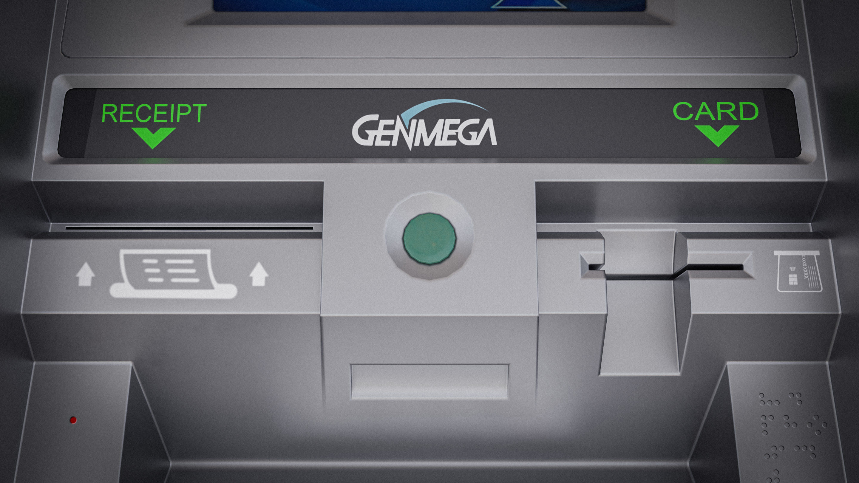 ATM Machine - Genmega G2500 Low-poly 3D model_8