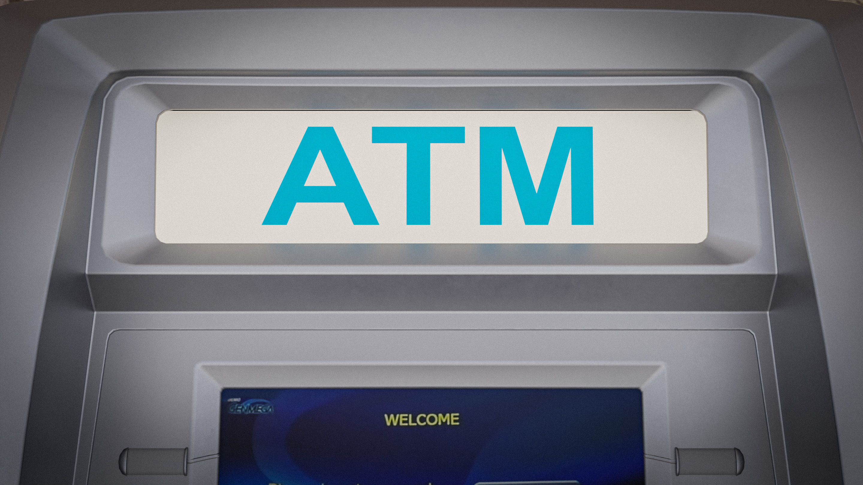 ATM Machine - Genmega G2500 Low-poly 3D model_6