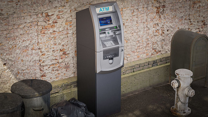 ATM Machine - Genmega G2500 Low-poly 3D model